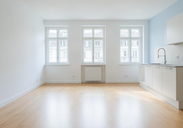 Leere, frisch gereinigte Zürcher Wohnung nach einer professionellen Umzugsreinigung
